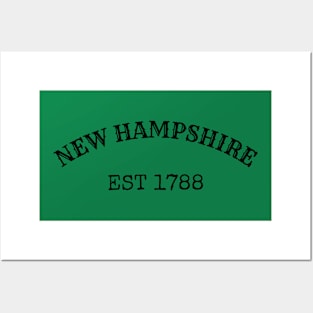 New Hampshire Est 1788 Posters and Art